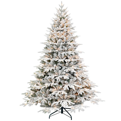 5ft Pre-Lit Flocked Artificial Christmas Tree