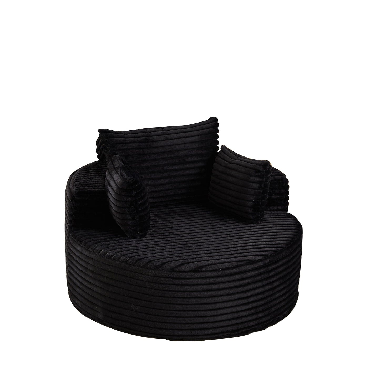 Modern Single Sofa With Backrest Pillow For Living Room