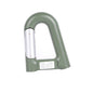 2200mAh Power Bank w/Emergency Flashlight Compass Carabiner-Shaped Hiking Camping Use