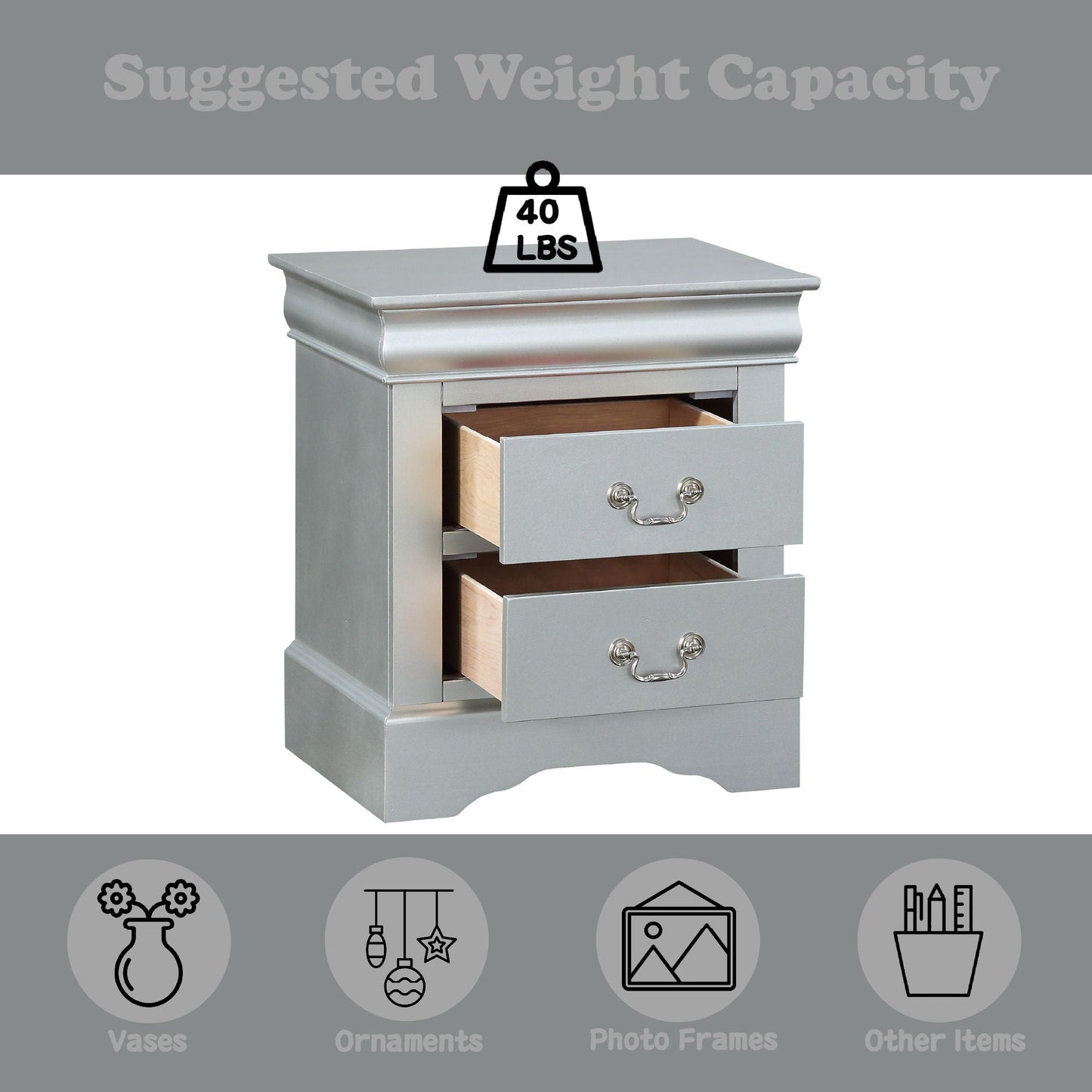 Louis Philippe Accent Nightstand