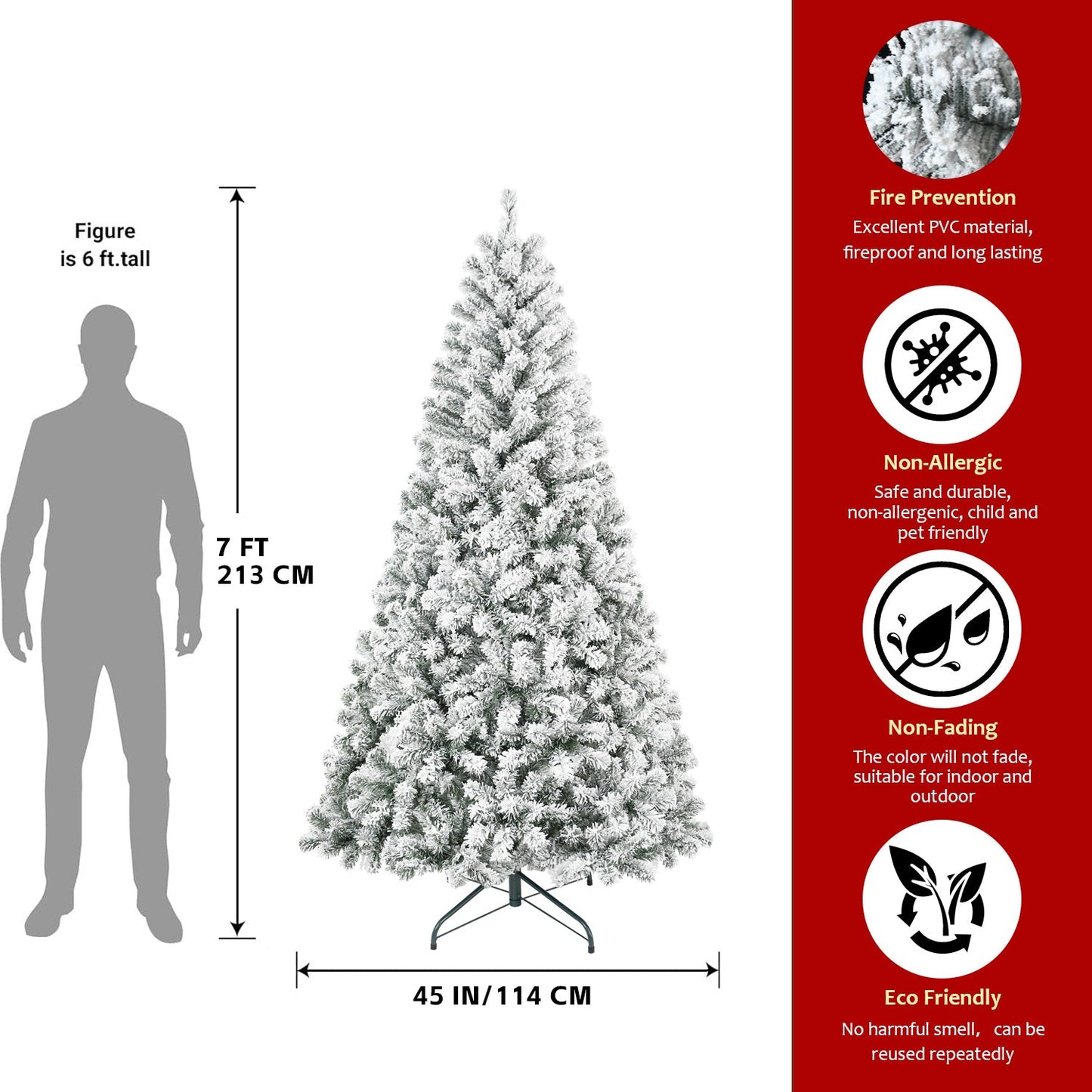 5FT Flocked Christmas Tree