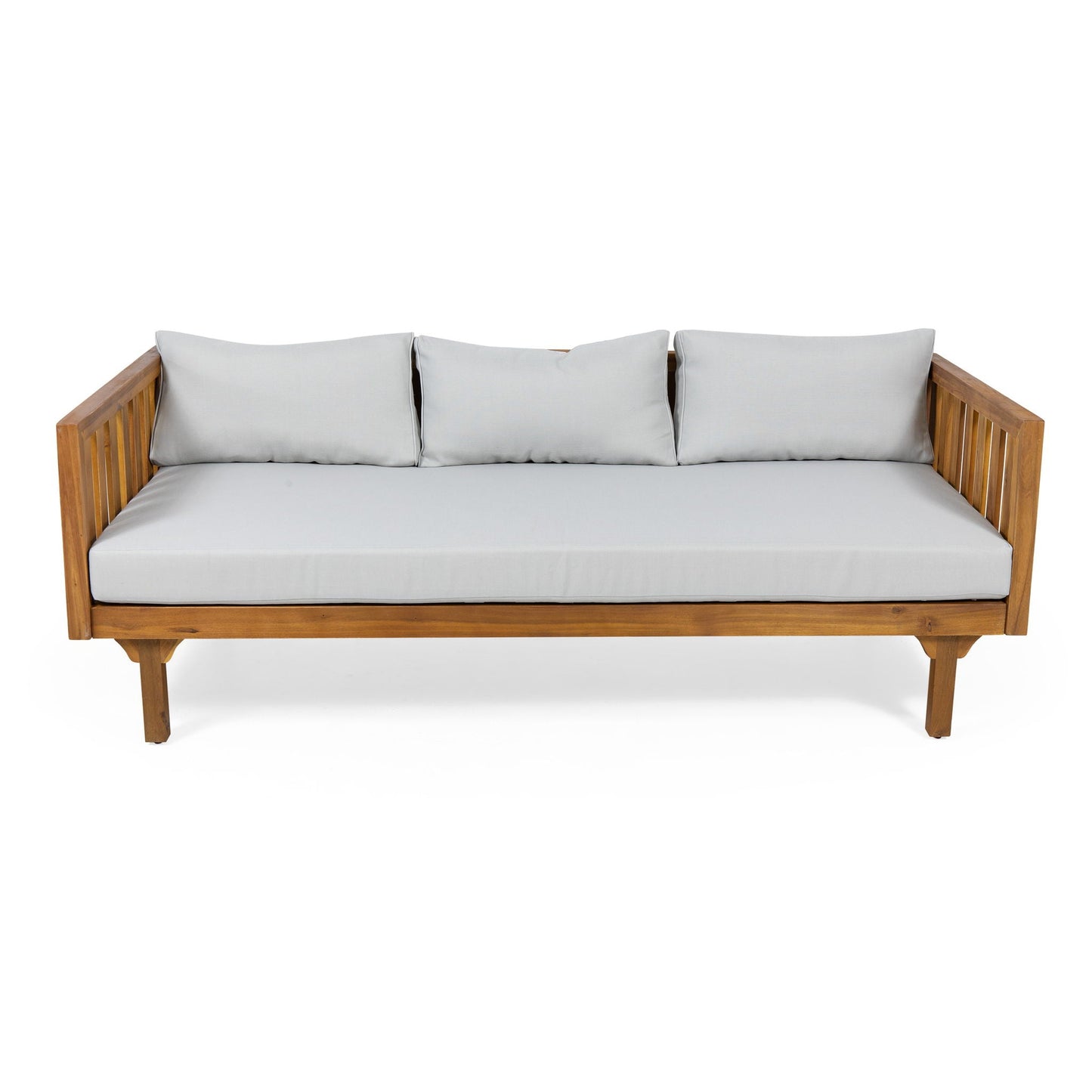 Claremont 3 Seater Daybed Teak Acacia Wood Water Resistant Cushions