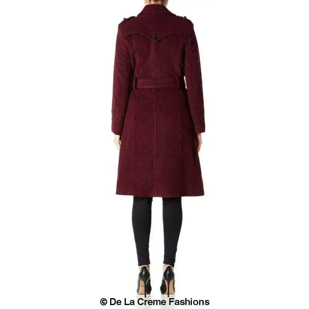 Wool Cashmere Military Coat - British Made | Femstylo