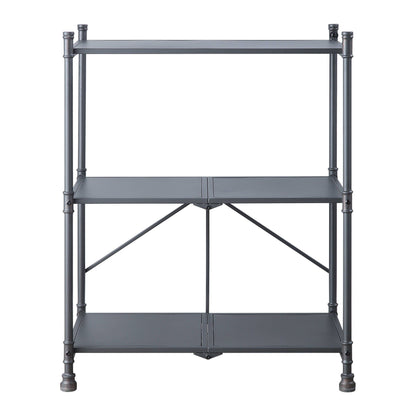Cordelia - Hand-Brushed Console Table - Black / Bronze
