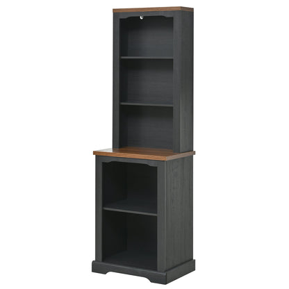 ON-TREND Two-Piece Elegant Freestanding Tall Cabinet