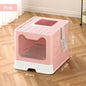 Extra-large Enclosed Drawer-Type Odor-Control Cat Litter Box