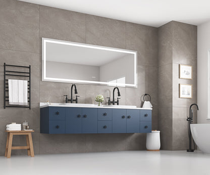 72" LED Bathroom Mirror with Front and Backlight