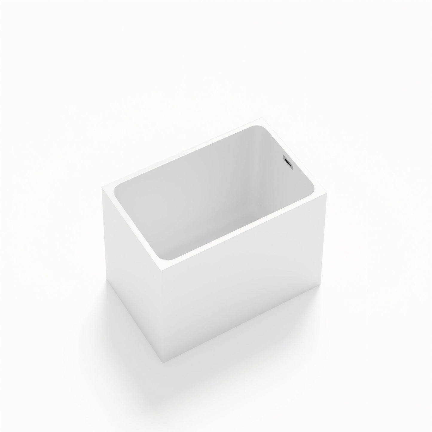 Freestanding Bathtub With Drain, Rectangular Shape
