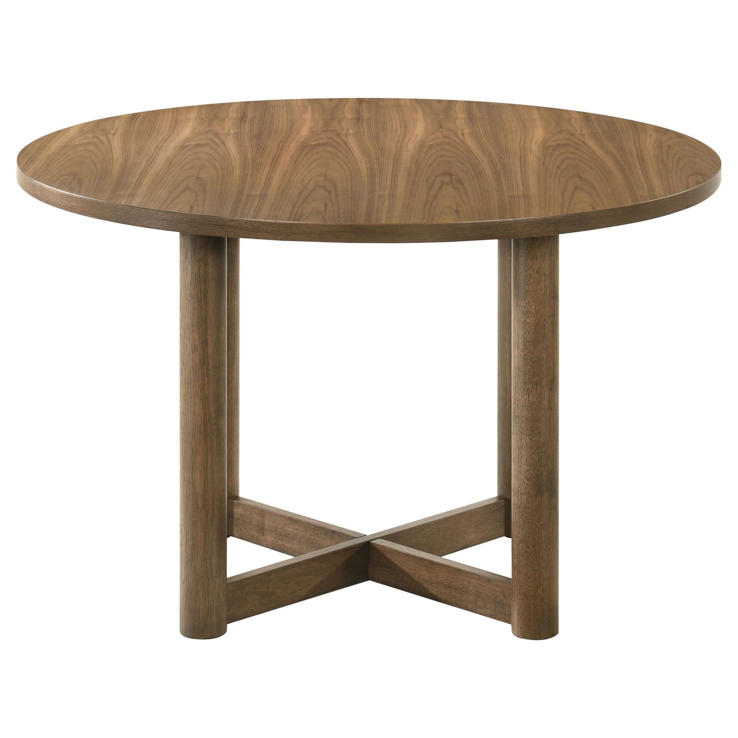 Graham - 5 Piece Round Dining Table Set - Walnut