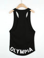 Men's Plus Size Letter Graphic Wide Strap Tank