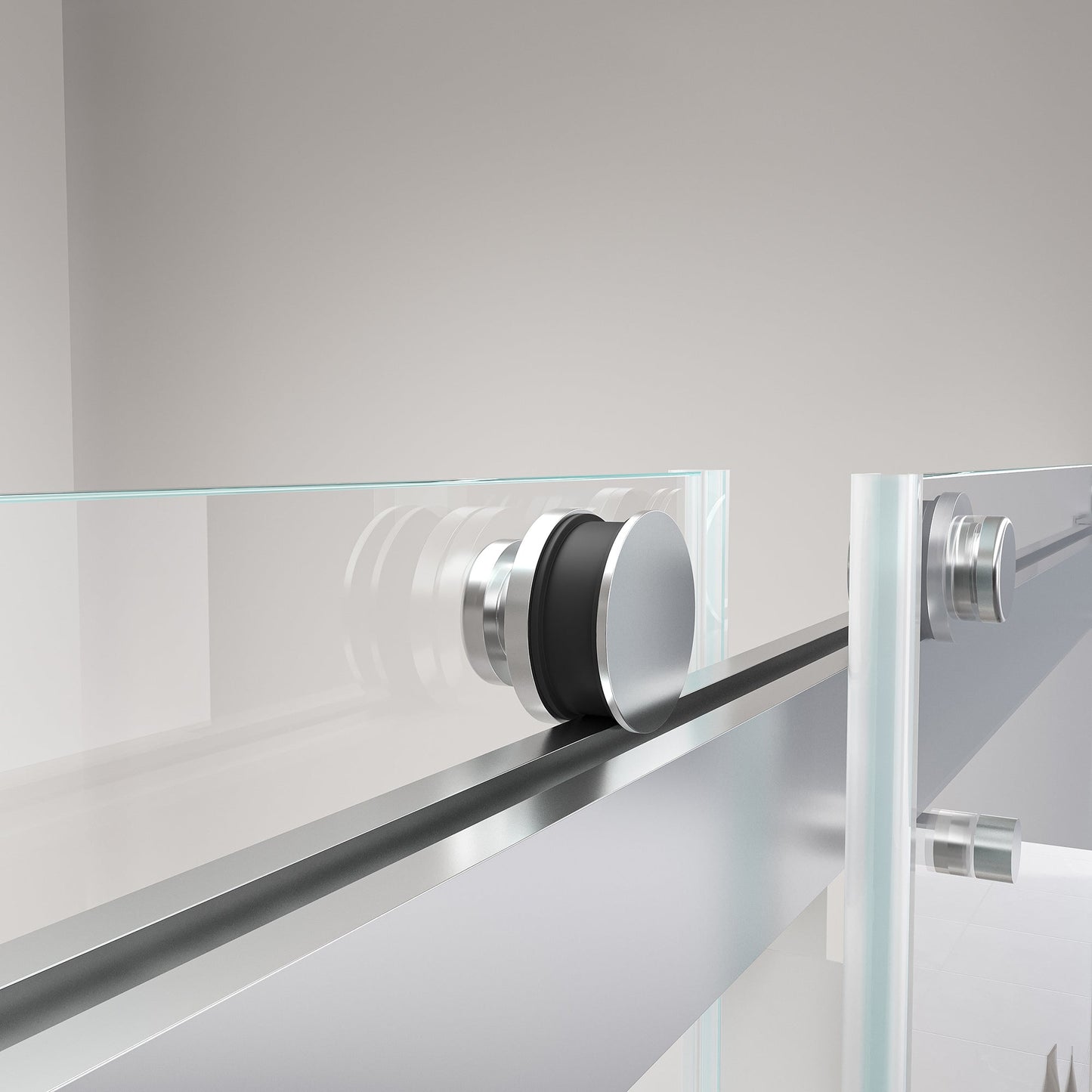 Double Sliding Frameless Soft-Close Shower Door