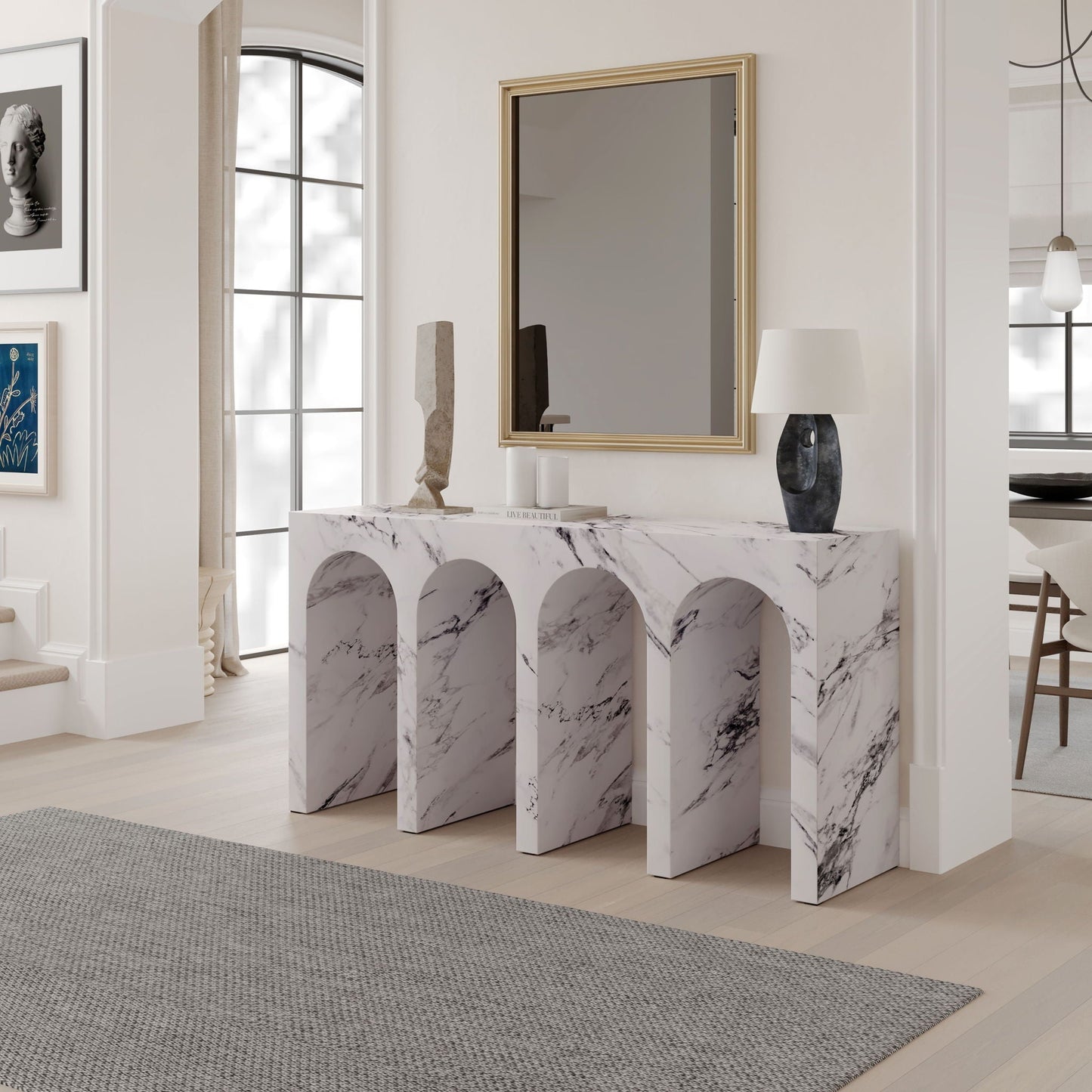 Fritzy Engineered Stone Table