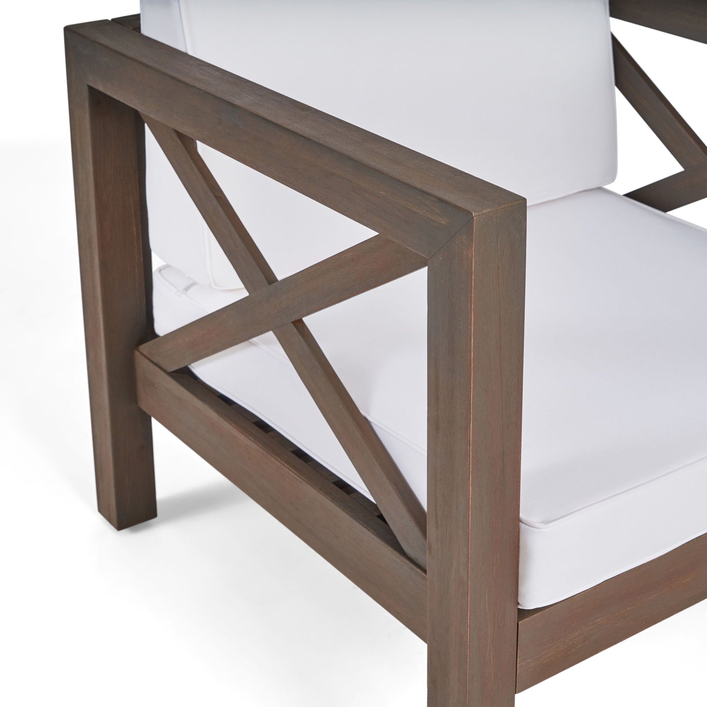 Brava Mid-Century Modern Club Chair with Water Resistant Cushions