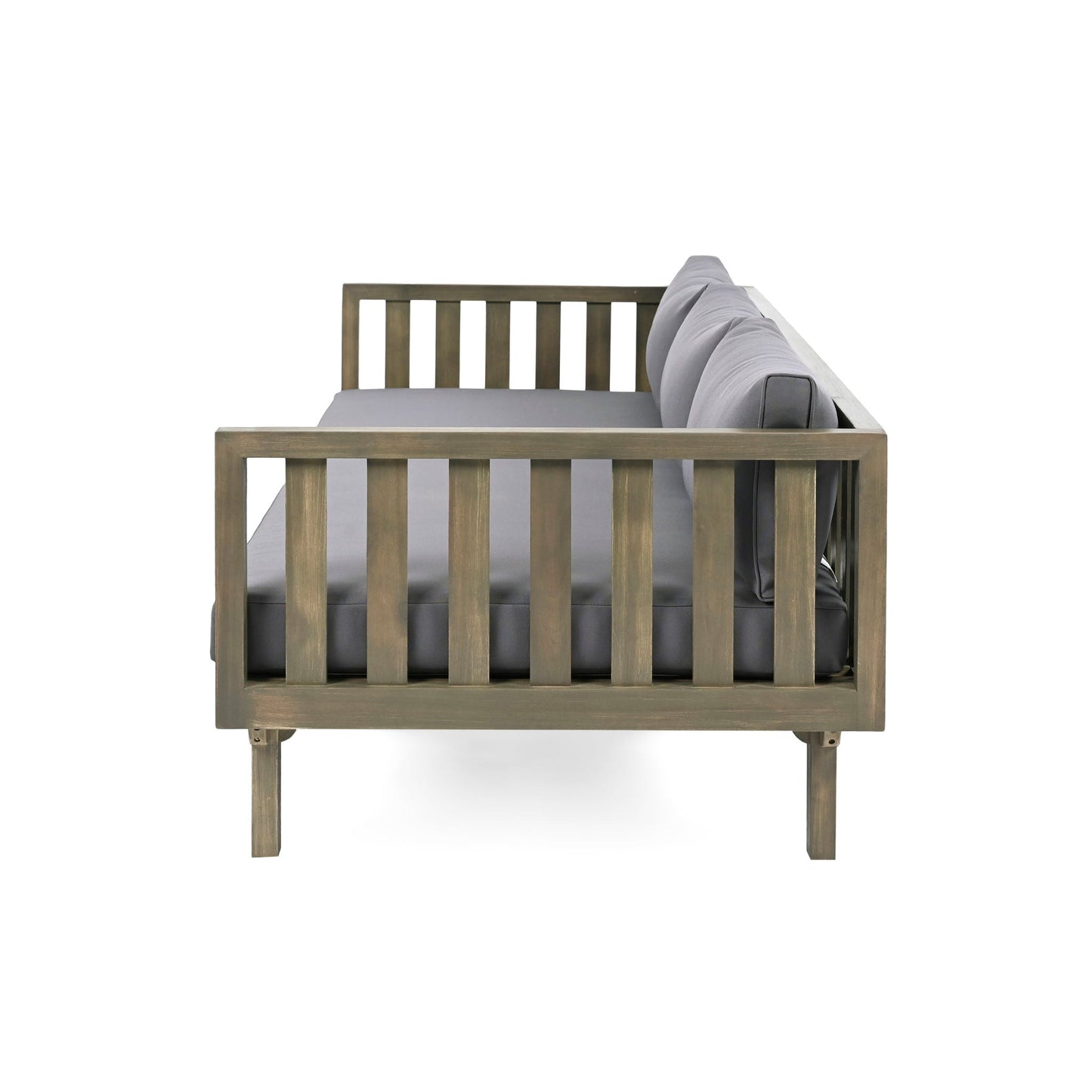 Claremont 3 Seater Daybed Teak Acacia Wood Water Resistant Cushions