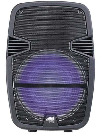 Naxa Portable 15 inch Bluetooth Party Speaker with Disco Light & Stand