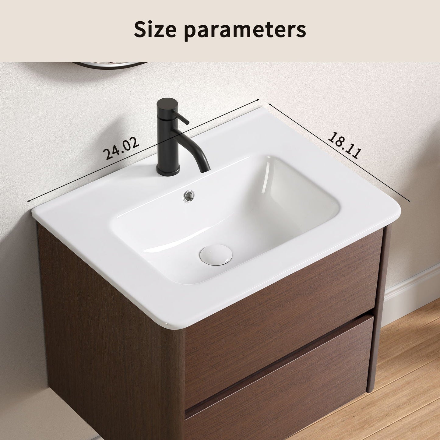 Vessel Sink Top With Overflow Drain - Milk White