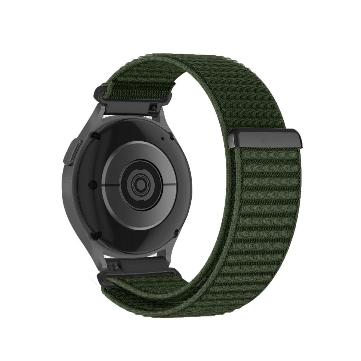 Nylon Braided Watch Strap With A Rugged Mountain-inspired Pattern