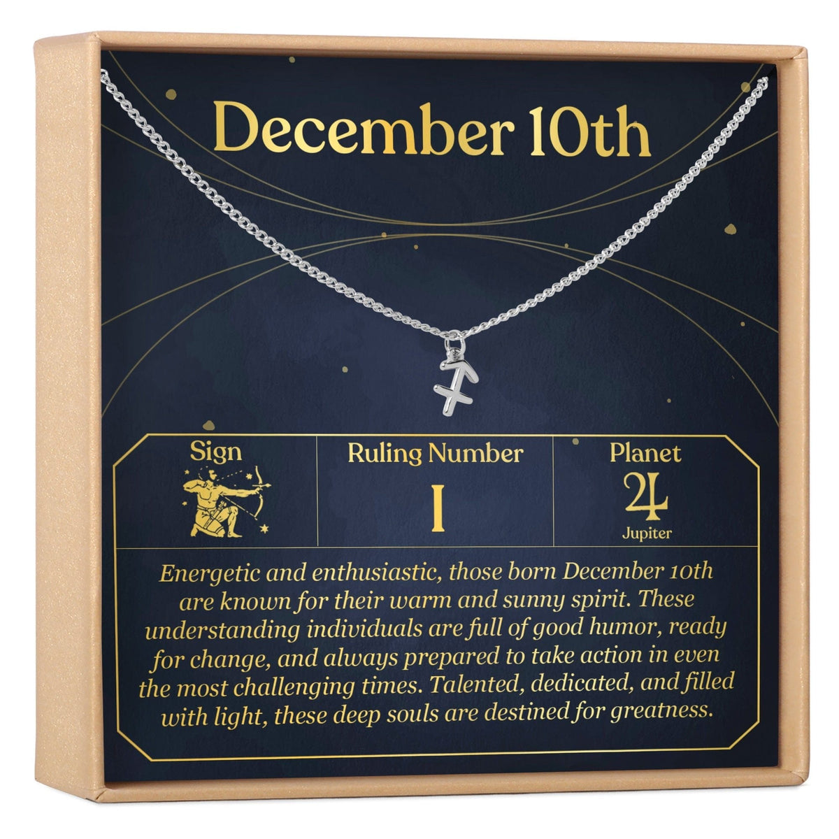December 10th Sagittarius Necklace