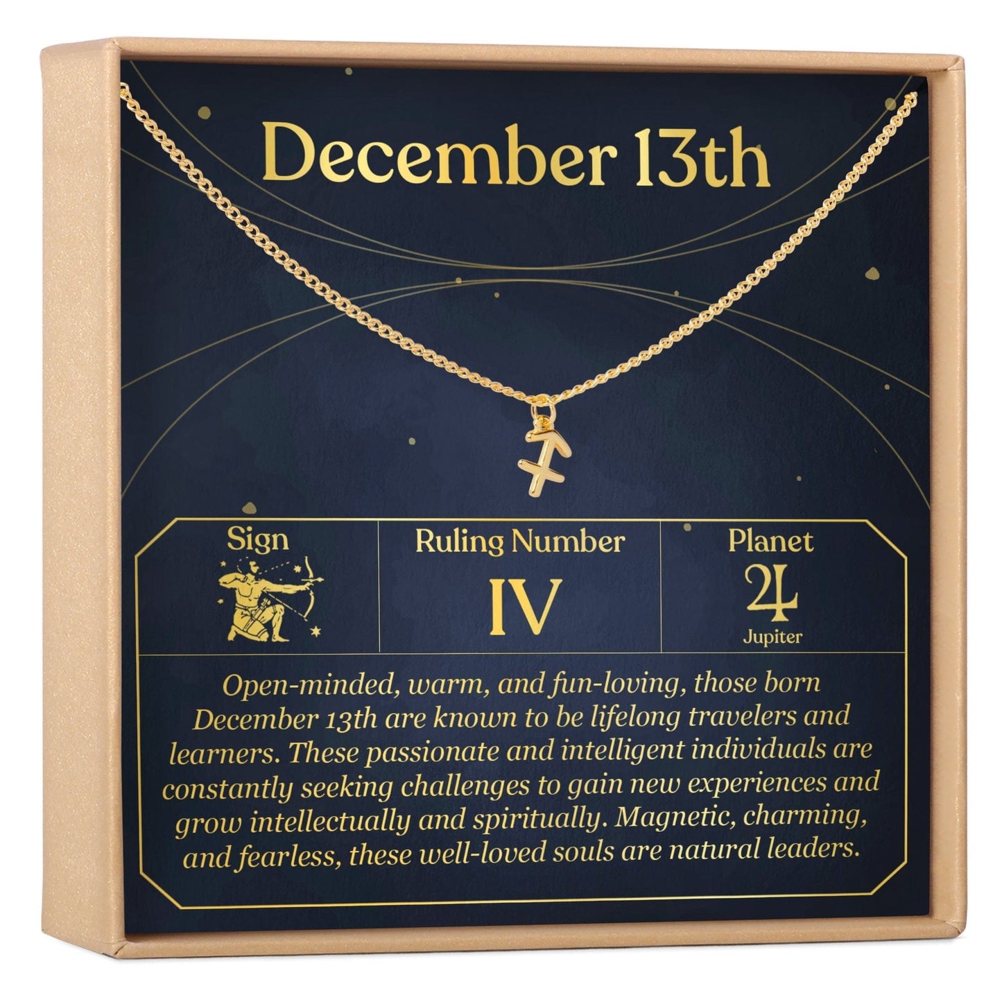 December 13th Sagittarius Necklace