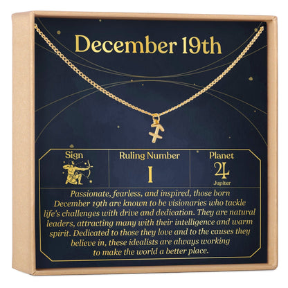 December 19th Sagittarius Necklace