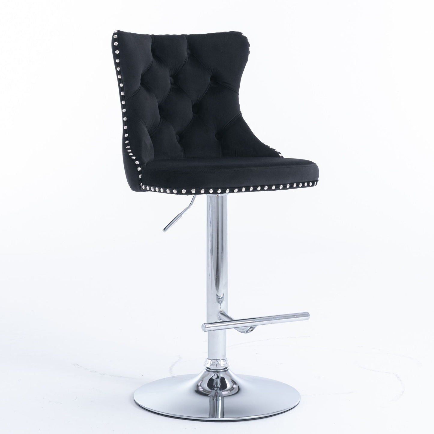 Swivel Adjustable Height Barstools Set of 2