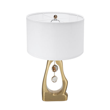 Geode-Inspired Gold Aluminum Table Lamp