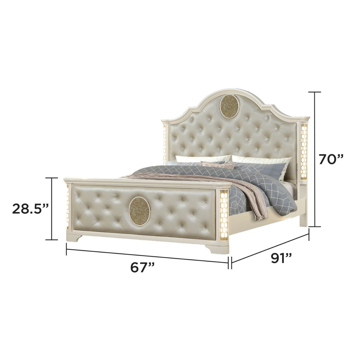 Jasmine - LED Bedroom Set