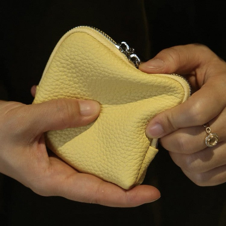 First-layer Cowhide Jewelry Pouch Mini And Convenient