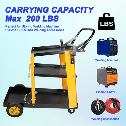 Multi Function 3 Tier Welding Cart