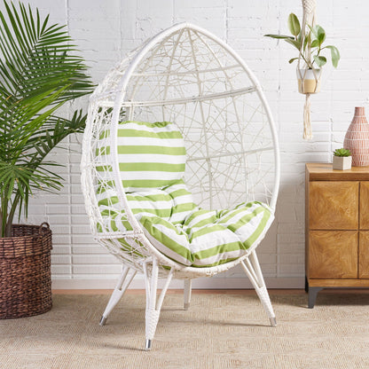 Cosmos - Round Hammered Iron Teardrop Chair
