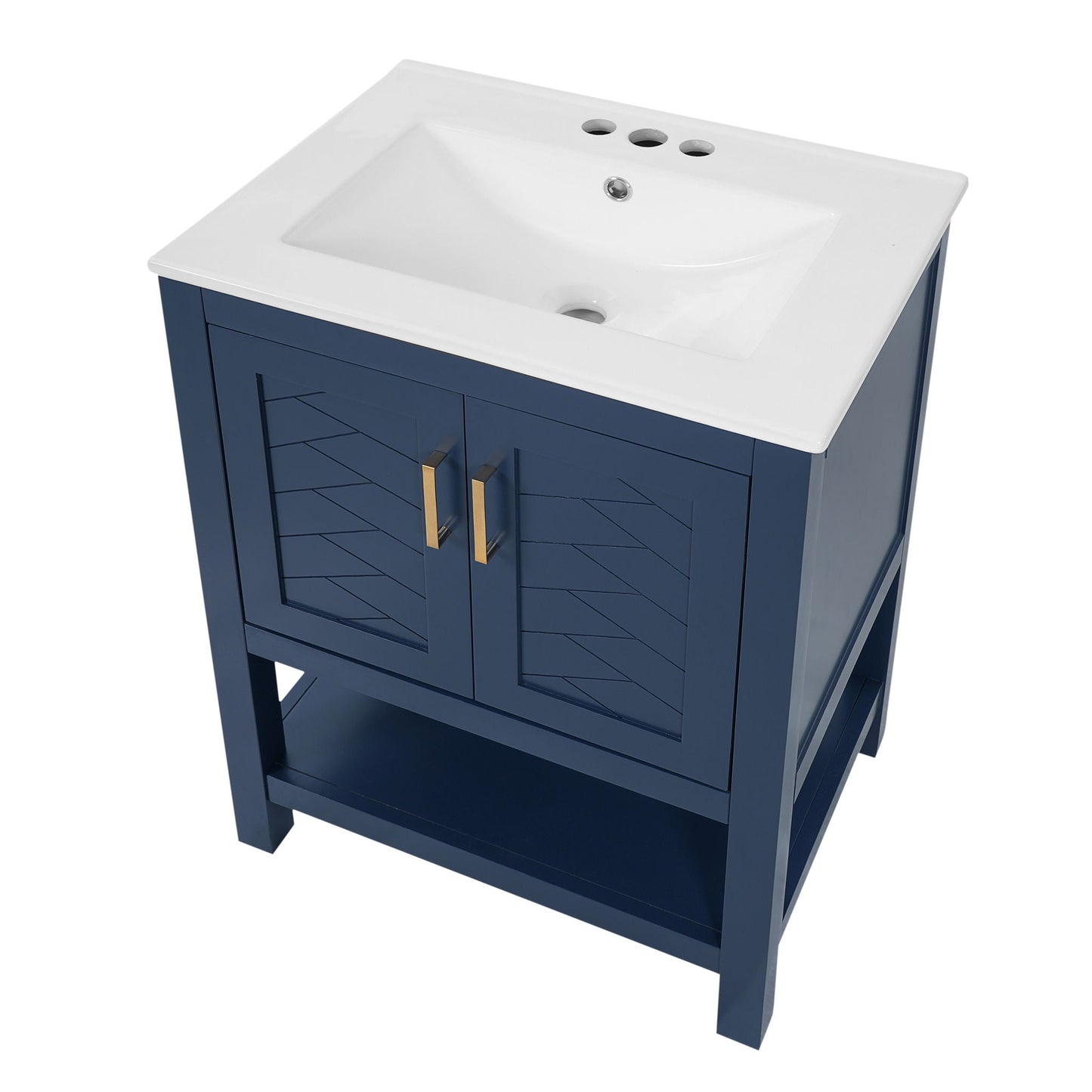 Modern Bathroom Vanity With Elegant Twill Design