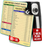 Magnetic Air Fryer Cheat Sheet Set