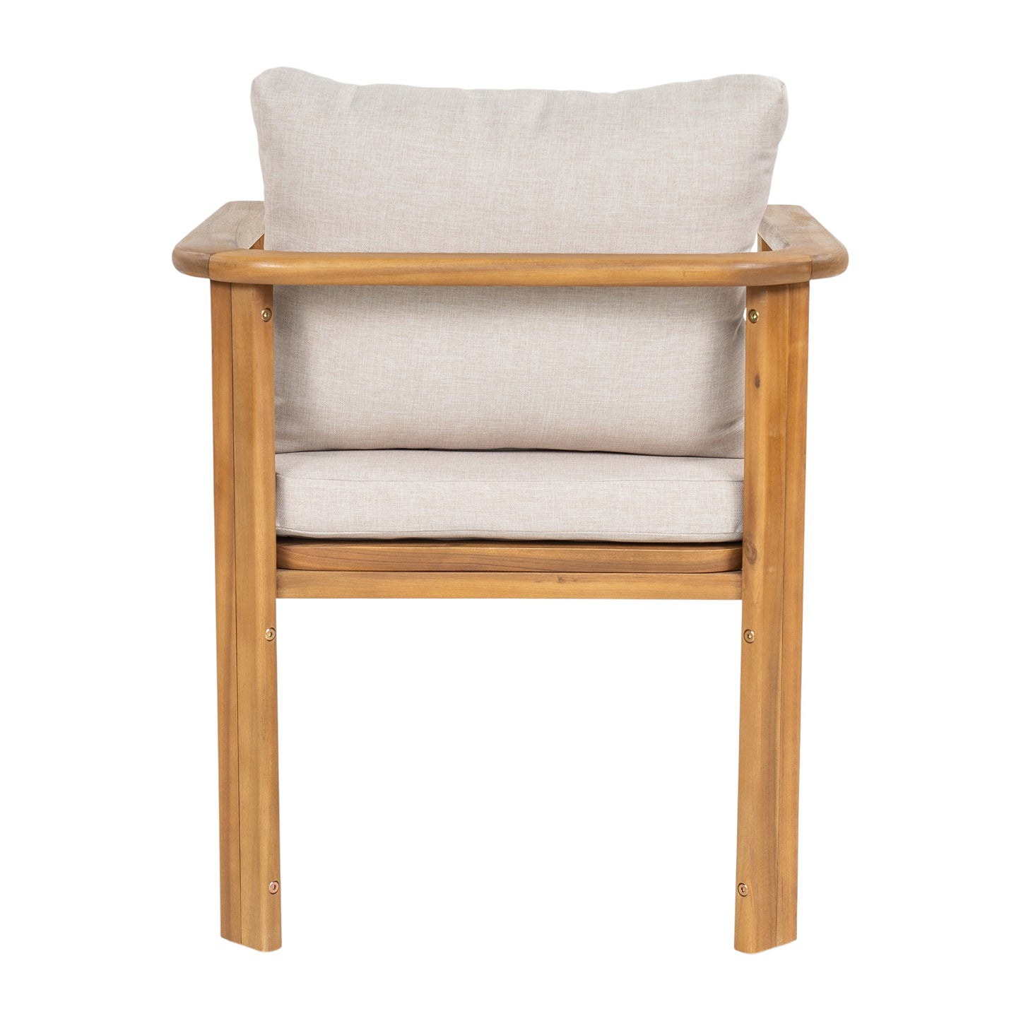 Kaja Outdoor Acacia Wood Dining Chair, Teak Finish Frame