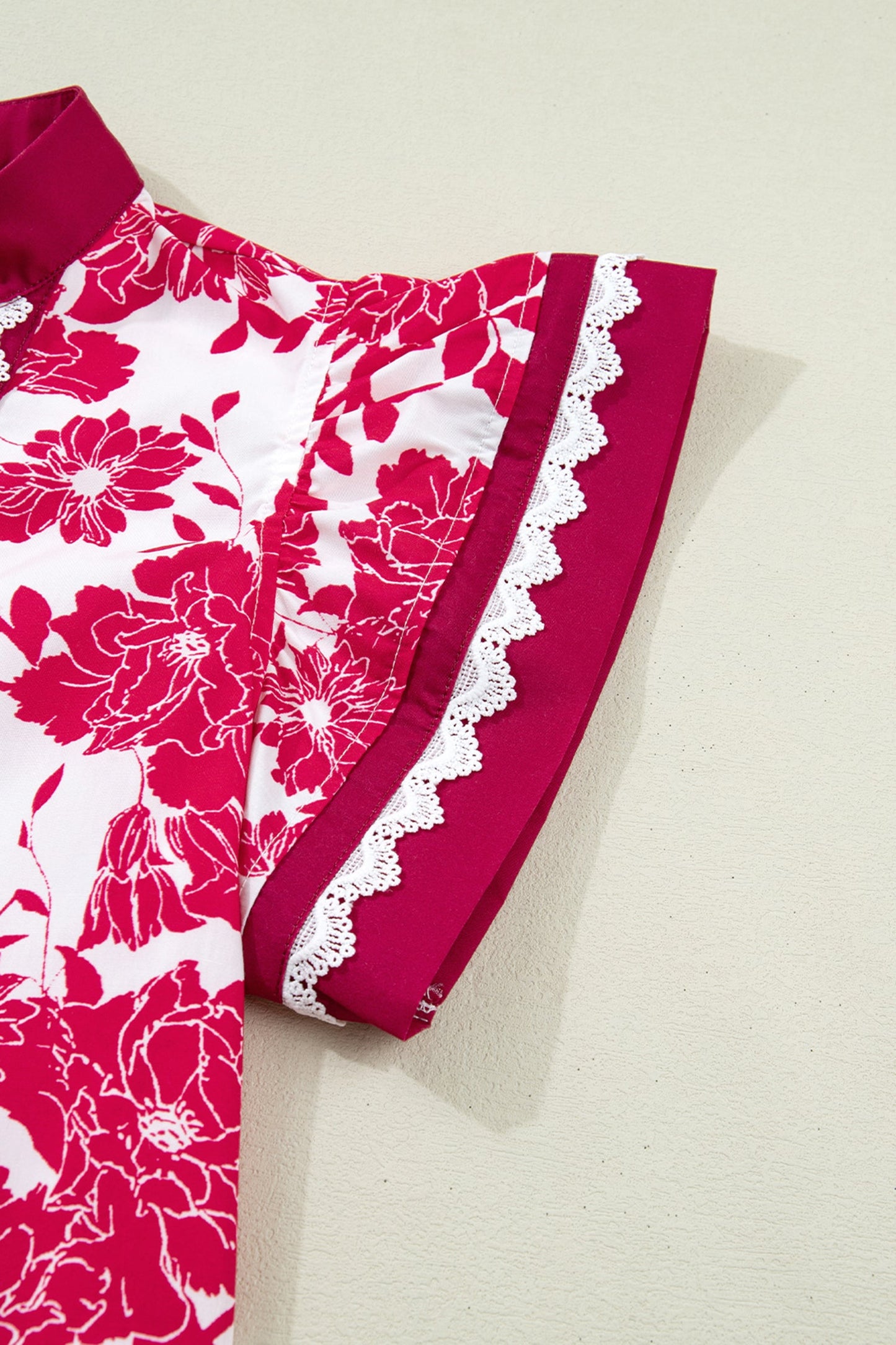 Dahlia Detail Flutter Sleeve Blouse