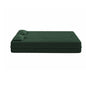 Modern Floor Sofa With Two Pillows Convertible Teddy Fabric Foam Filled Bed