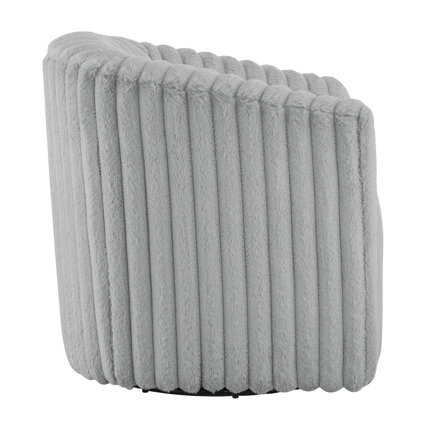 Alexa - Barrel Swivel Chair - Gray