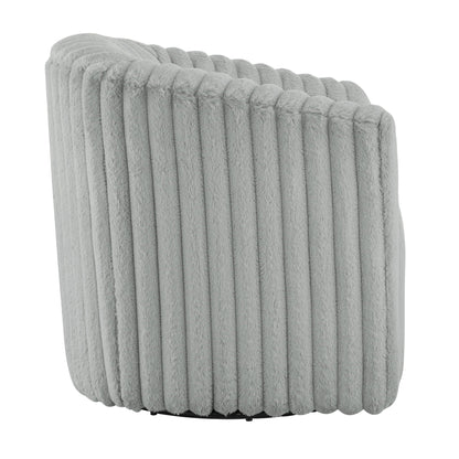 Alexa - Barrel Swivel Chair - Gray