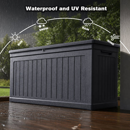 260 Gallon Large Outdoor Storage XXL Deck Box