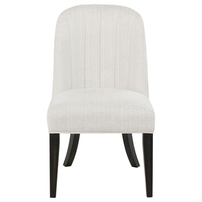 Leandro Upholstered Dining Side Chair Cream (Set of 2)