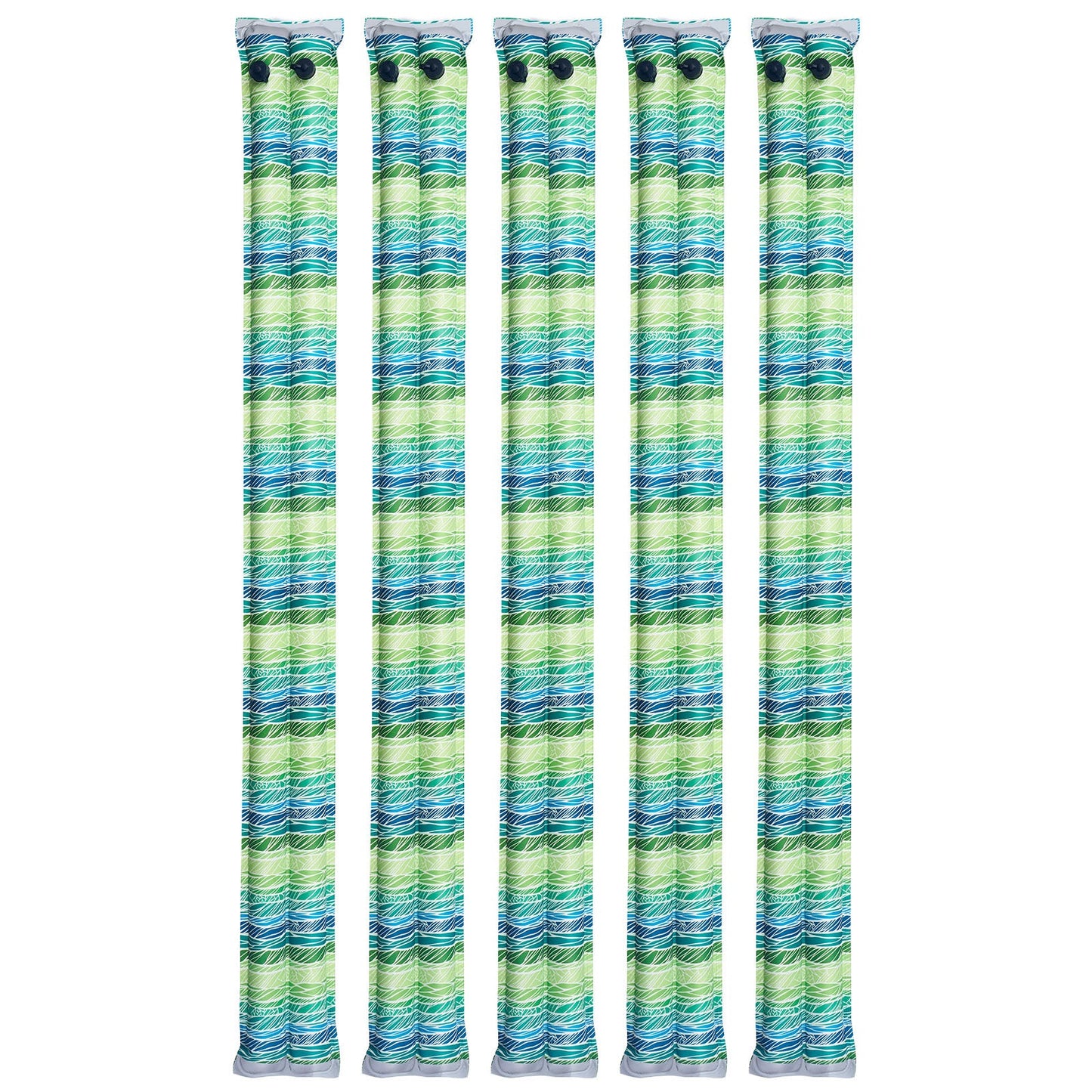 28 Gauge Reflective Double Chamber Water Bags Tubes for Pool Cover - 5 Pack 8ft