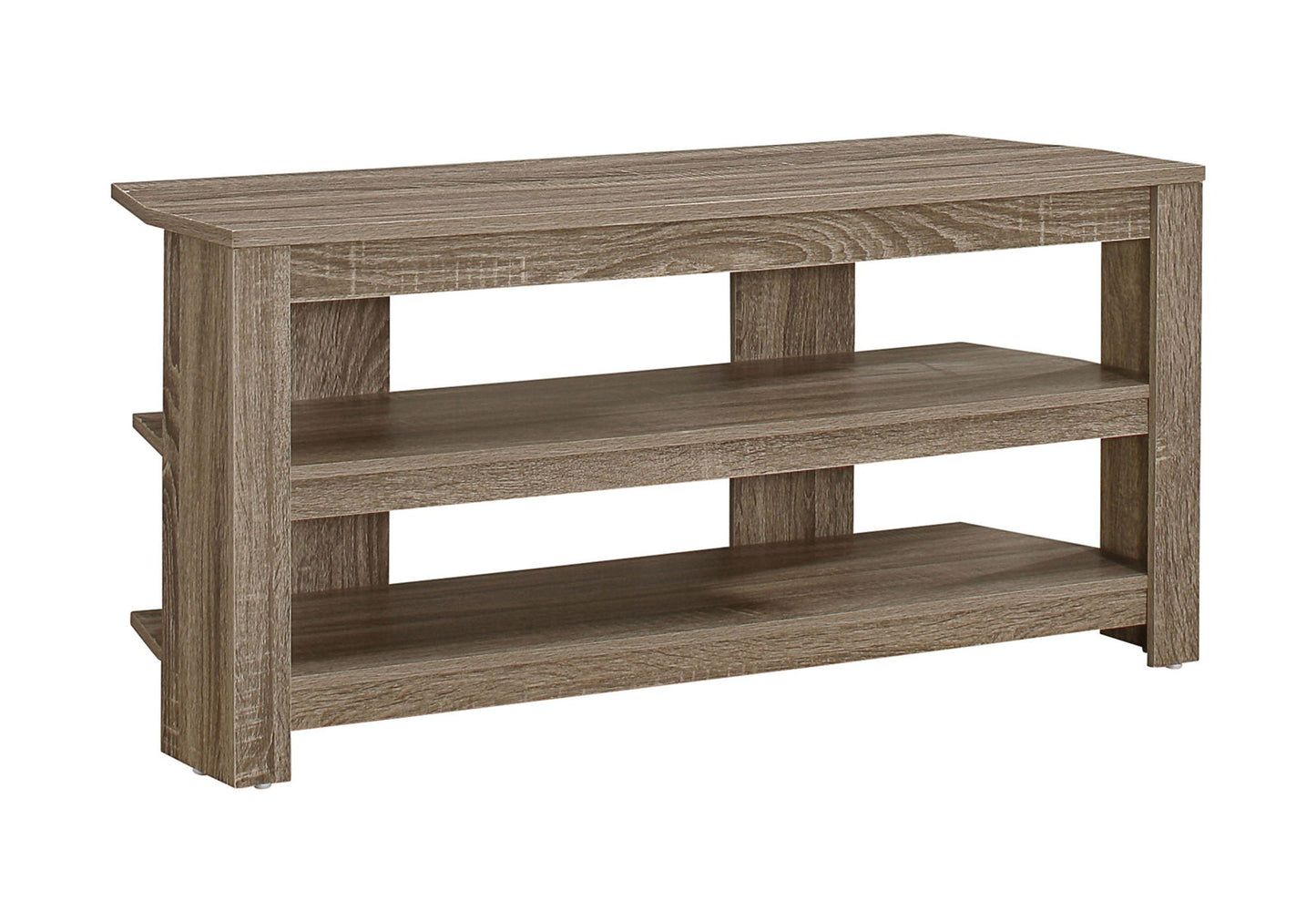 TV Stand Console Media Entertainment Center with 3 Storage Shelves