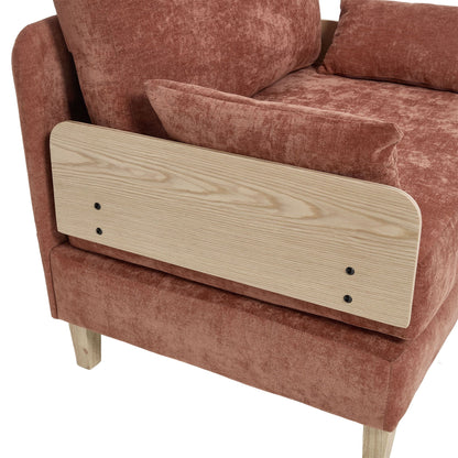 Mid Century Modern Foldable Sofa Bed, 3 In 1 Convertible Sleeper With 3 Pillows