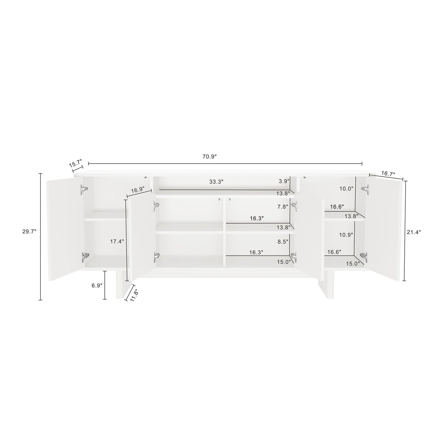 Ella - Sideboard With Adjustable Shelves