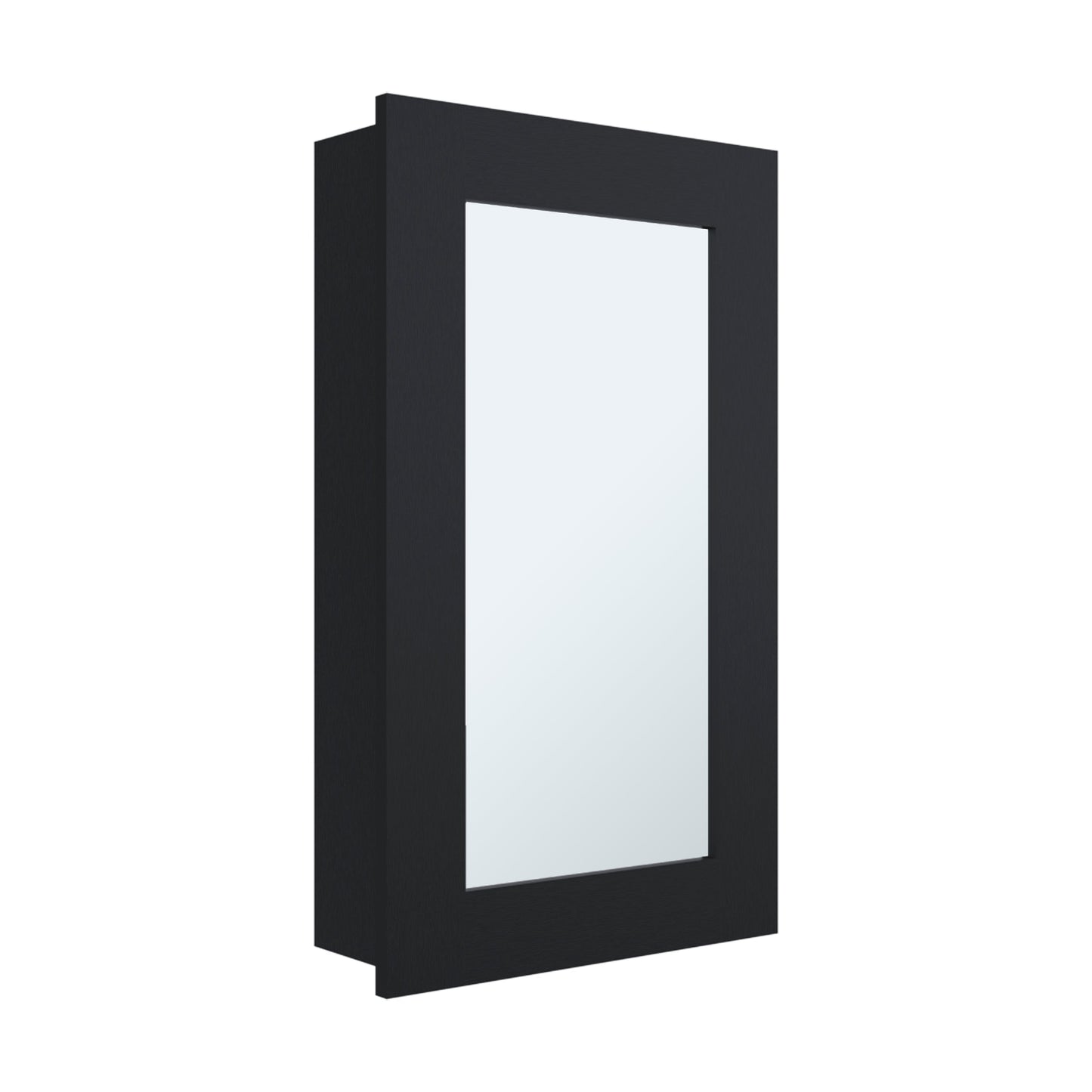 Medicine Cabinet 25.7" H, 1 Door, 3 Shelves, 1 Mirror