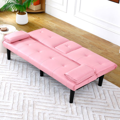 Sofa Bed With Foldable Design And Cup Holder