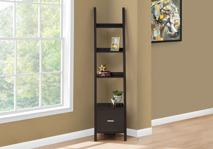 Contemporary Corner Ladder Bookshelf for Office