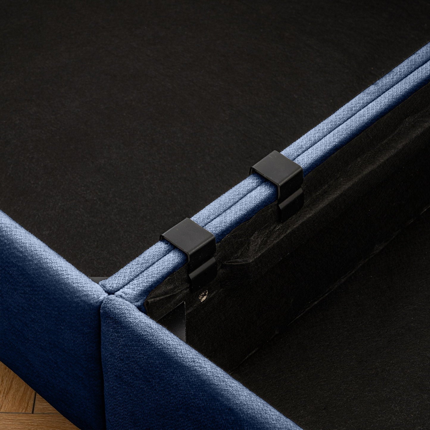 Stylish Sofa With Storage Seat And Cylindrical Backrest