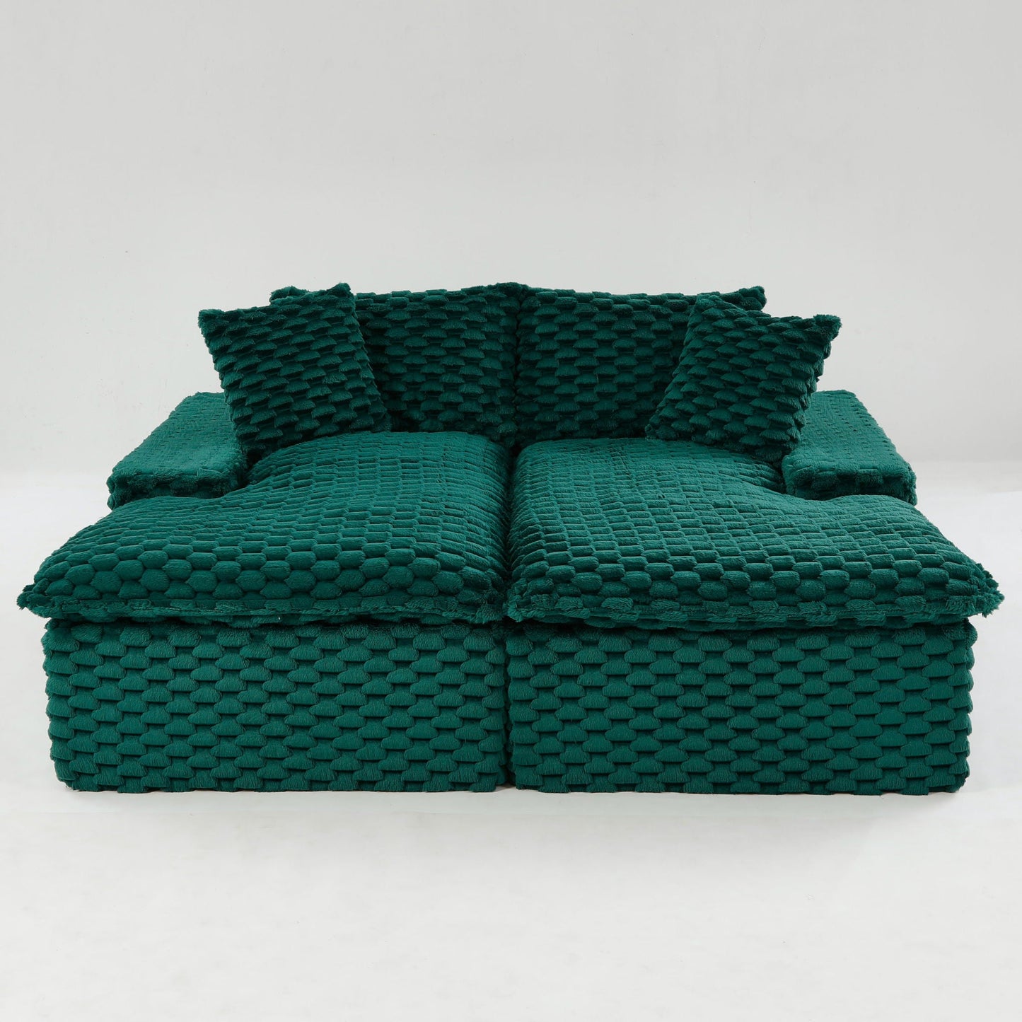 Double Chaise Lounge With Full Compressed Sponge