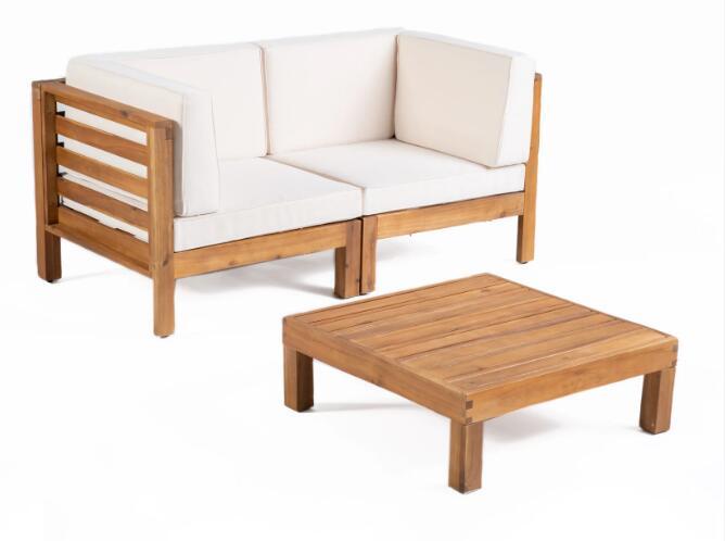 Oana - 3 Piece Loveseat Set With Coffee Table