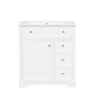 Bathroom Vanity With Sink Top, Cabinet With Door And 2 Drawers - White